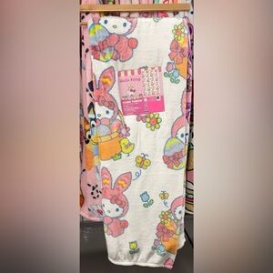 NEW RELEASE Hello kitty easter plush blanket throw